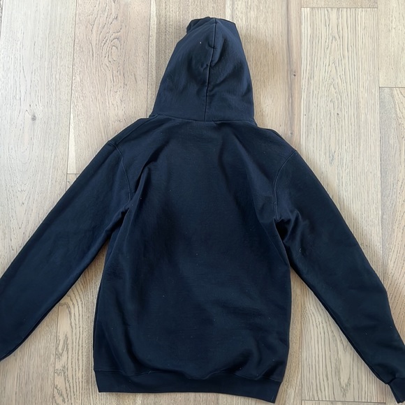 Black champion pullover hoodie. Youth XL. - Picture 2 of 3
